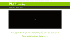 Desktop Screenshot of pakademia.paka.pl