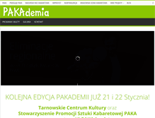 Tablet Screenshot of pakademia.paka.pl